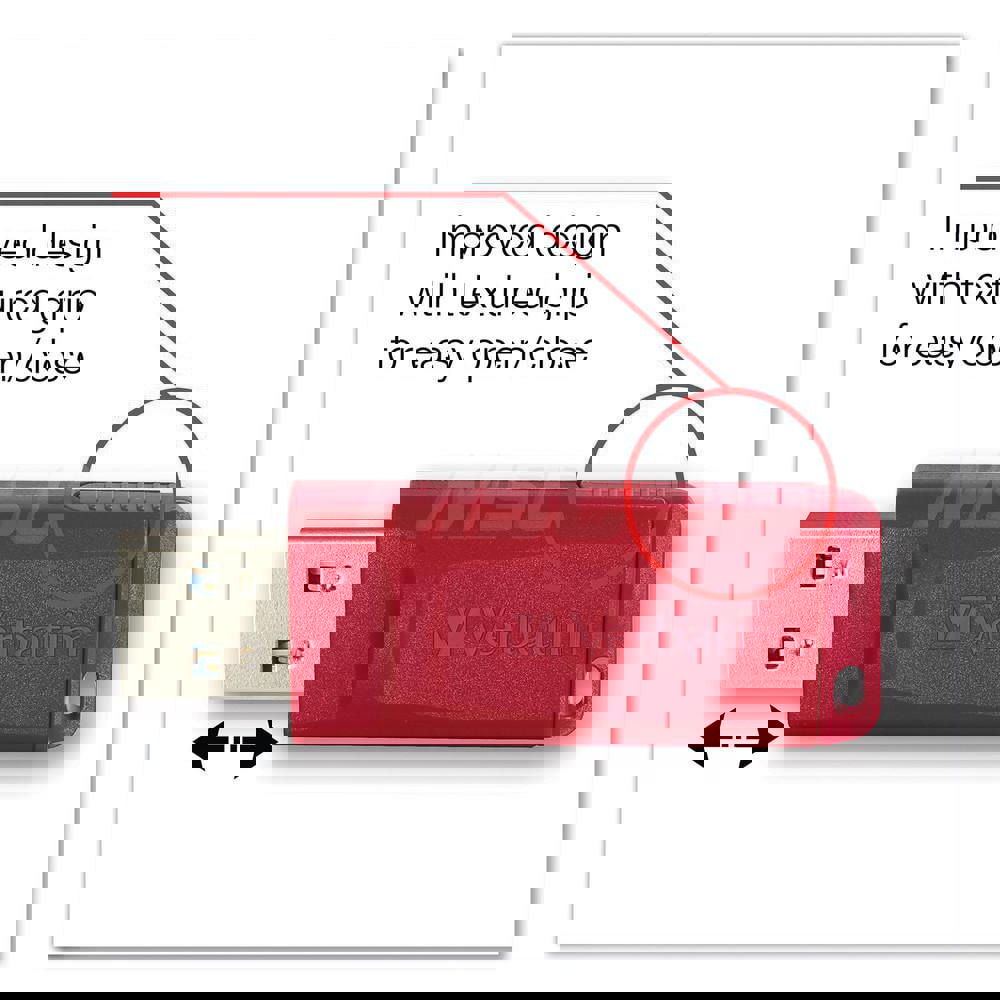 STORE 'N' GO USB FLASH DRIVE, 32 GB, RED